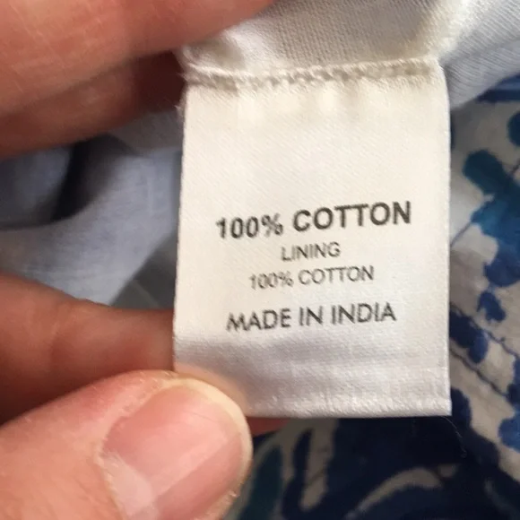 Fitzroy & Willa Floral Print Shift Dress Coastal Grandma Sleeveless size Medium - Picture 9 of 10